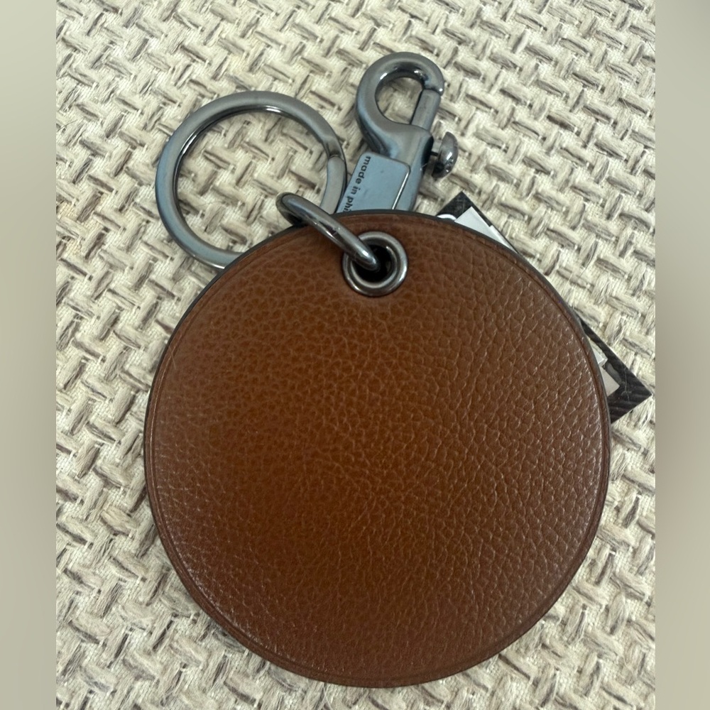COACH BASEBALL BAG CHARM LEATHER NWT - Picture 2 of 4